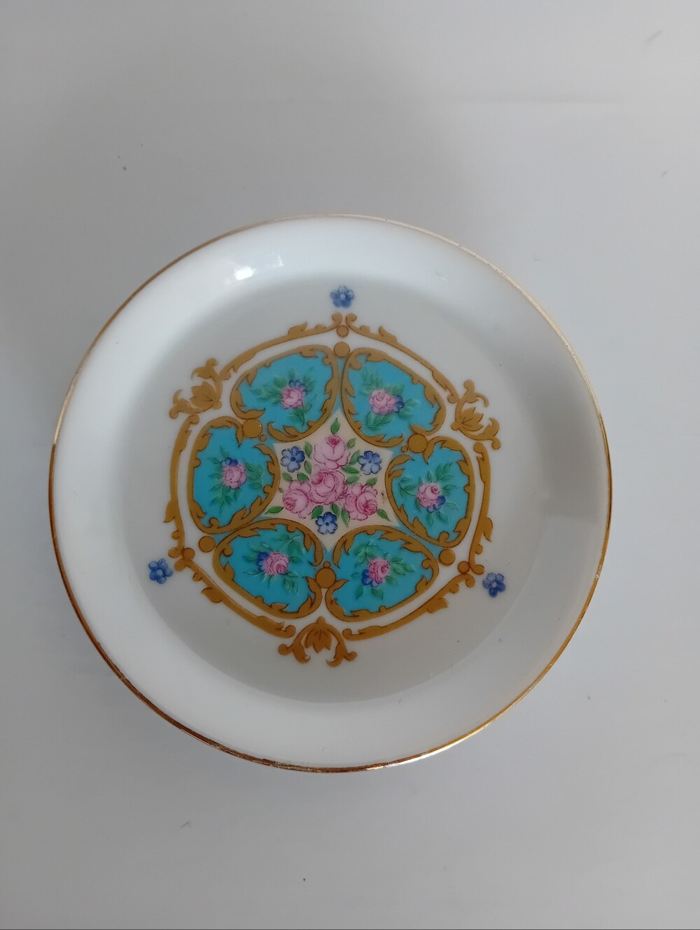 Vintage Gebruder Winterling AG Bavarian Rhineland China Butter Pat Trinket Dish